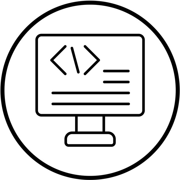 Vector Design Code Icon Style