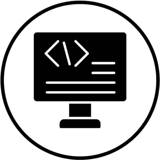 vector design code icon style