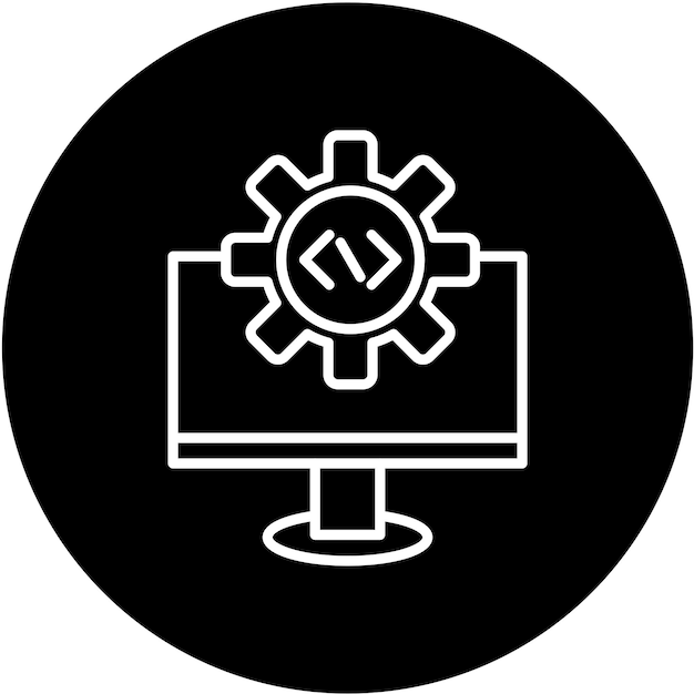 vector design code settings icon style