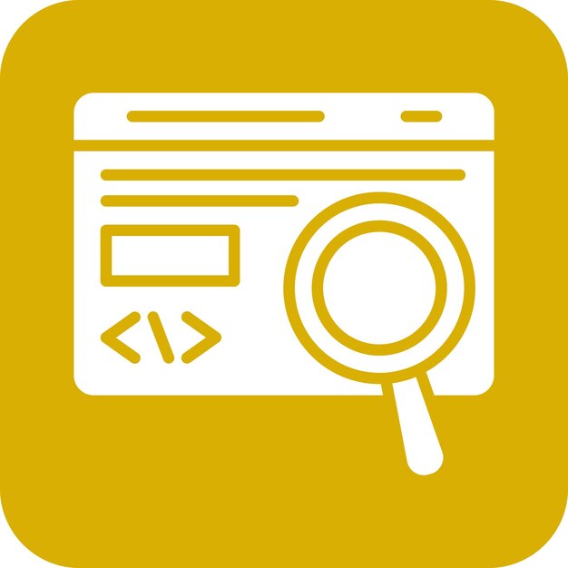 Vector Design Code Testing Icon Style