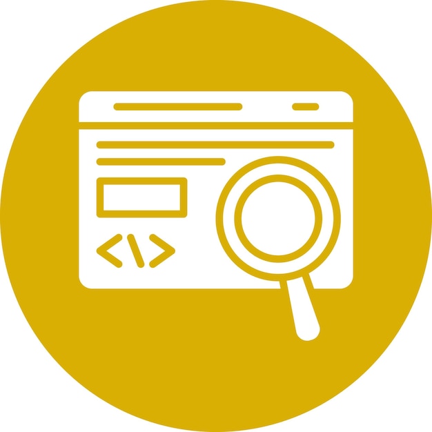 Vector Design Code Testing Icon Style