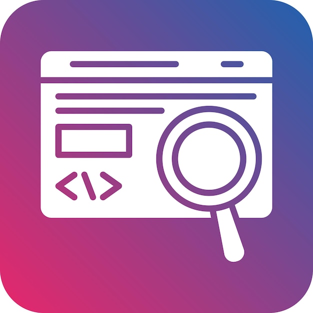 Vector Design Code Testing Icon Style