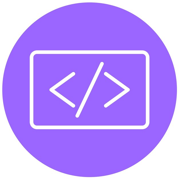 vector design coding education icon style