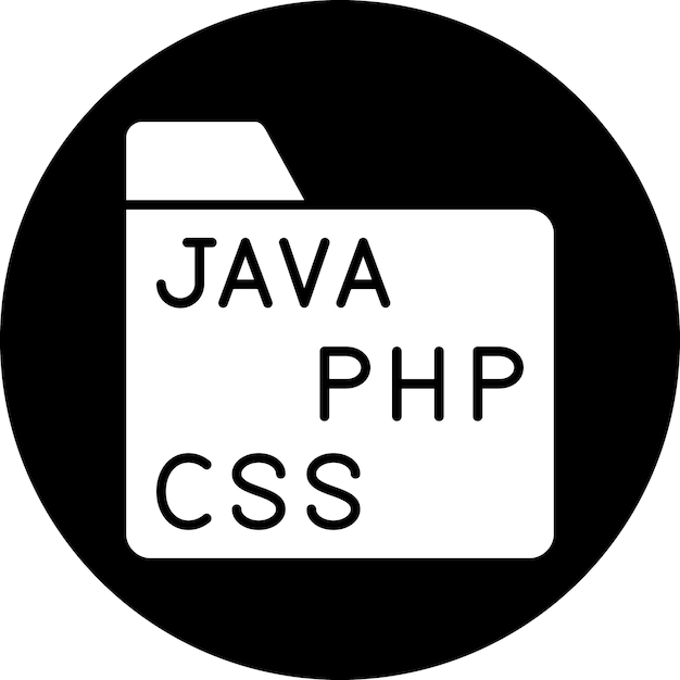 vector design coding folder icon style