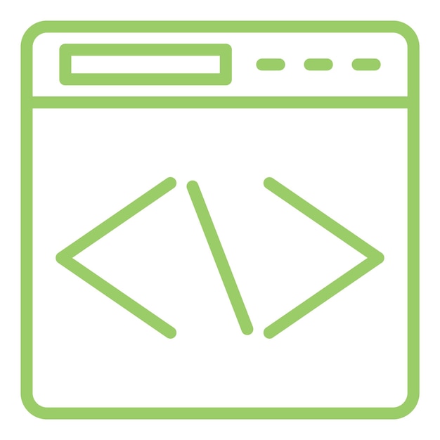 vector design coding icon style