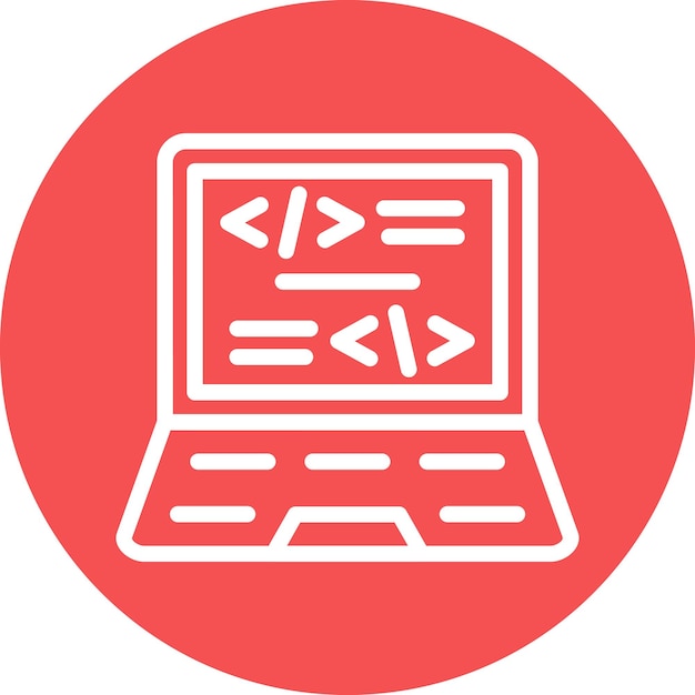 vector design coding icon style