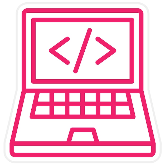 Vector Design Coding Workshop Icon Style