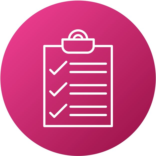 Vector Design Completed Survey Icon Style