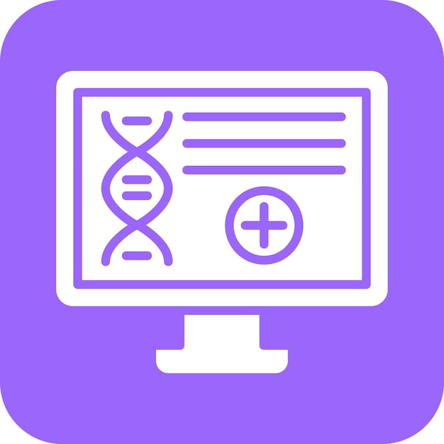 Vector Design Computational Biology Icon Style