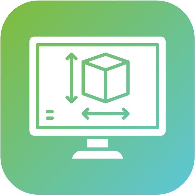 vector design computer aided design icon style