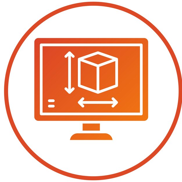 vector design computer aided design icon style