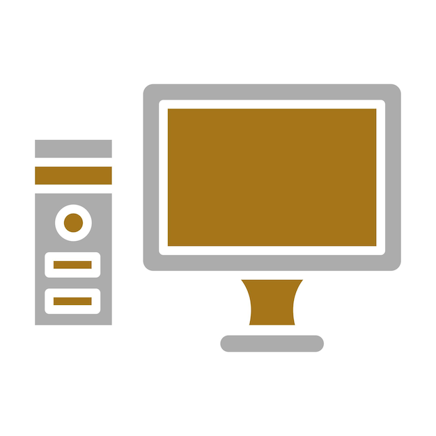 vector design computer icon style