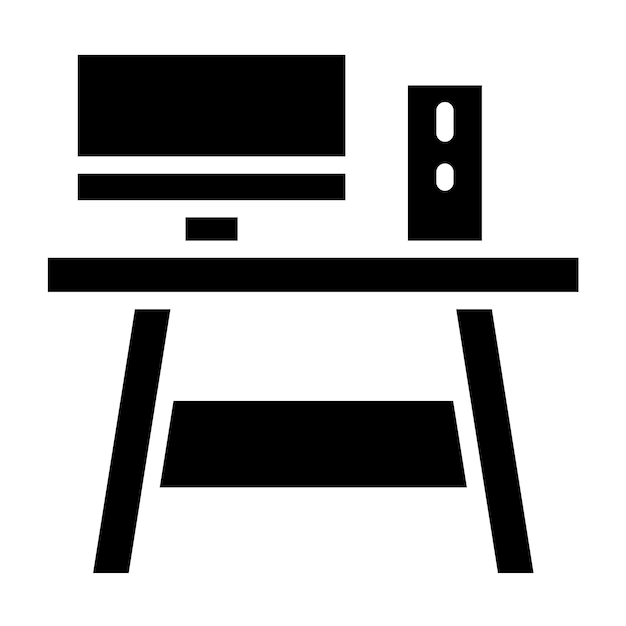 Vector Design Computer Table Icon Style