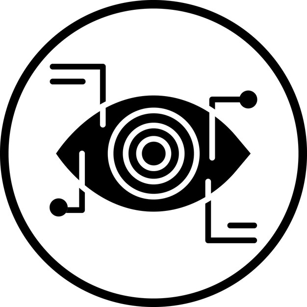 vector design computer vision icon style