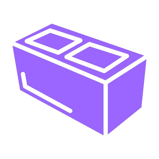 vector design concrete block icon style