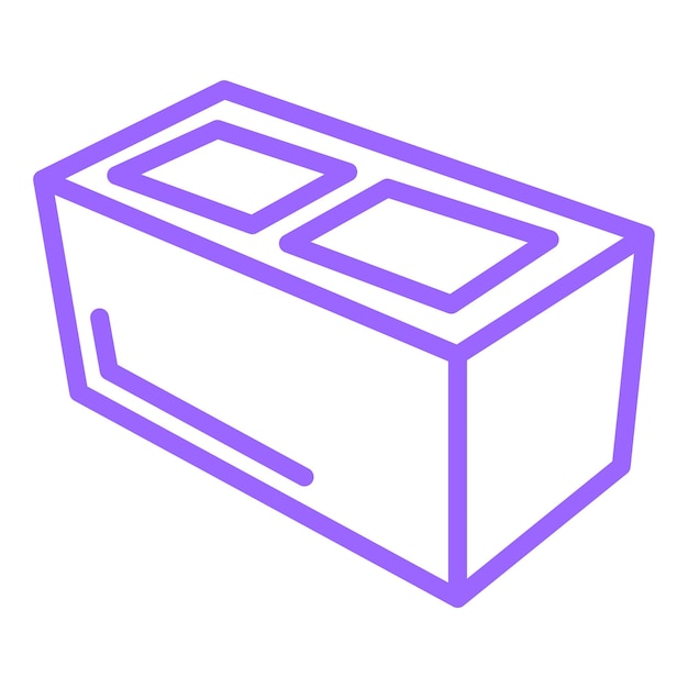 vector design concrete block icon style