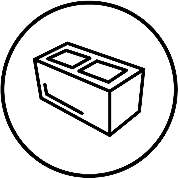 vector design concrete block icon style