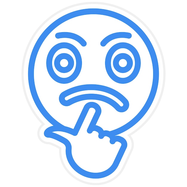 Vector Design Confusing Icon Style