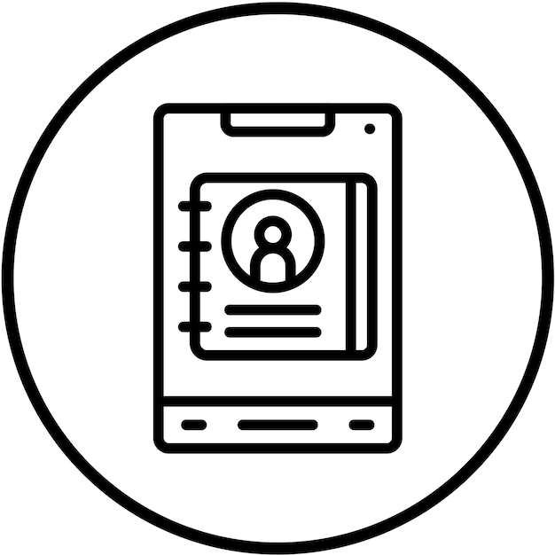 Vector Design Contactlist Icon Style