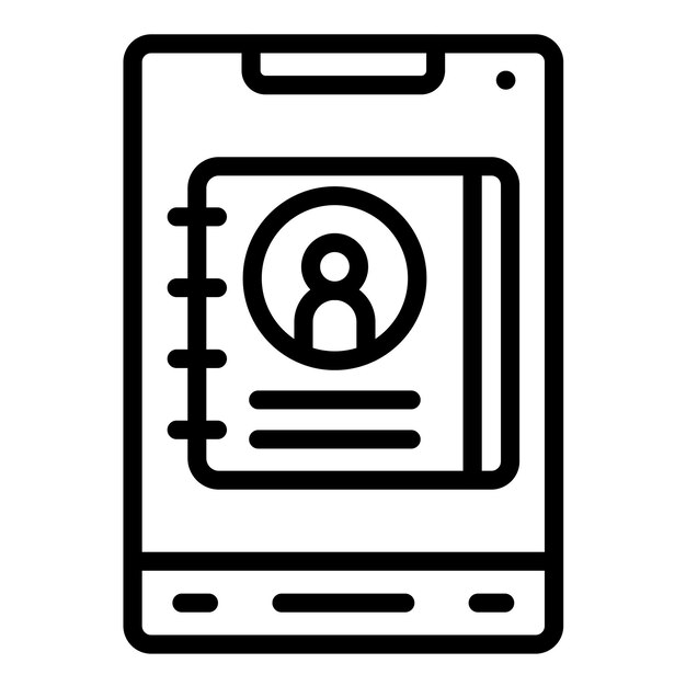 Vector Design Contactlist Icon Style