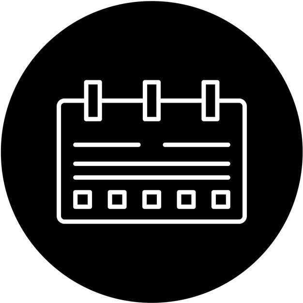 vector design content calendar icon style