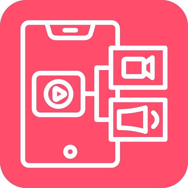 vector design content curation icon style