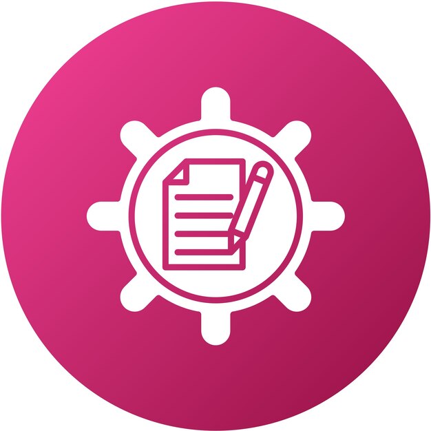 Vector Design Content Management System Icon Style
