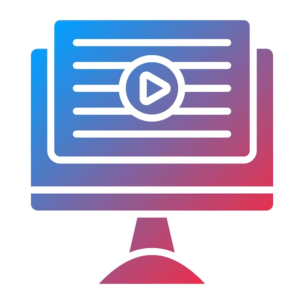 Vector Design Content Production Icon Style