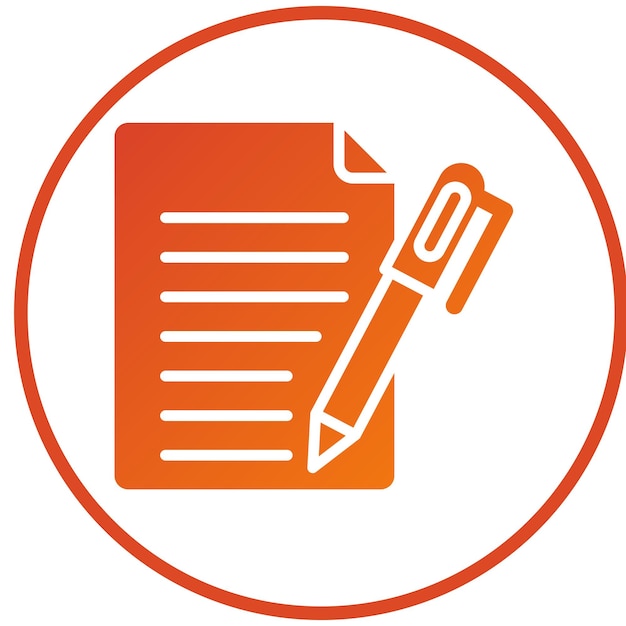 Vector Design Copywriting Icon Style