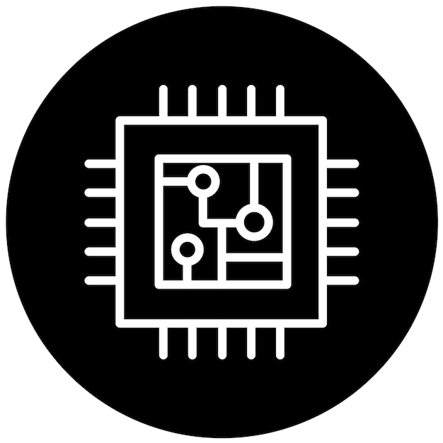 Vector Design Cpu Icon Style