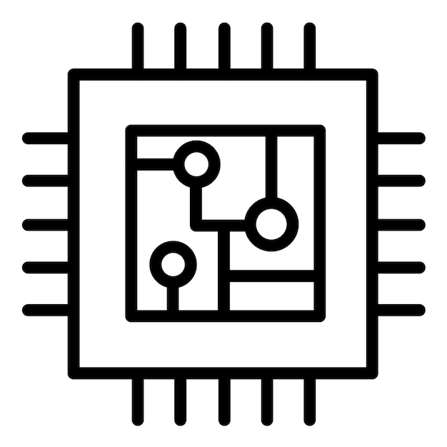 Vector Design Cpu Icon Style