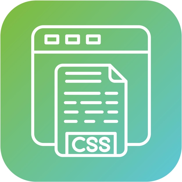 Vector Design CSS Code Icon Style