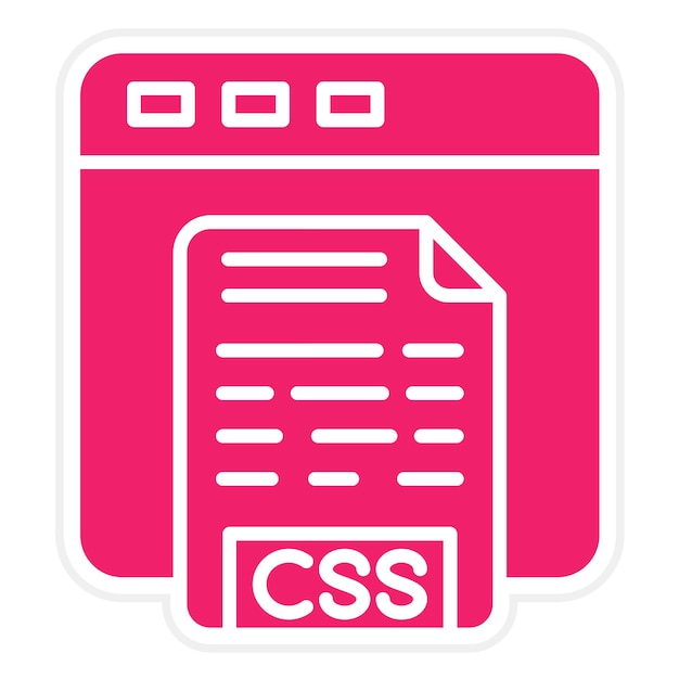 Vector Design CSS Code Icon Style