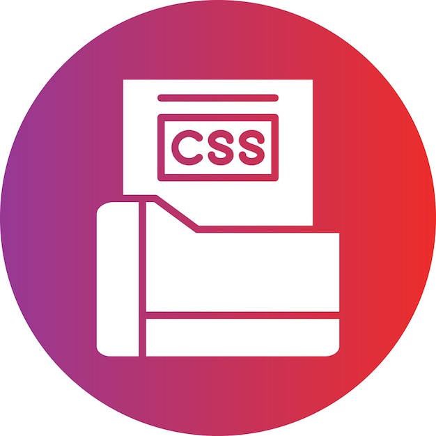 Vector Design Css File Icon Style