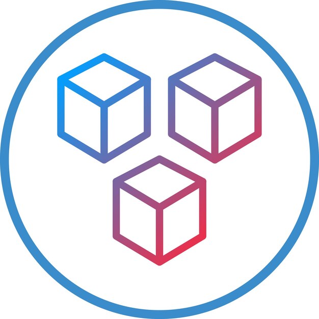 vector design cube icon style