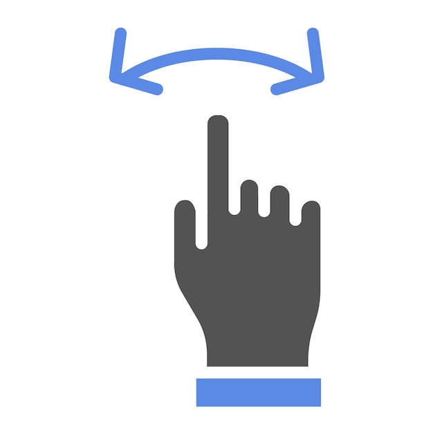 vector design cursor swipe icon style