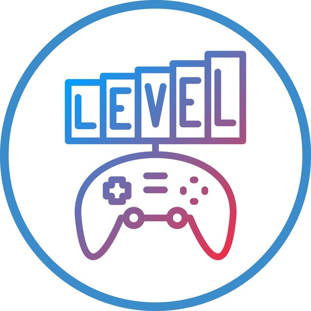 vector design custom level icon style