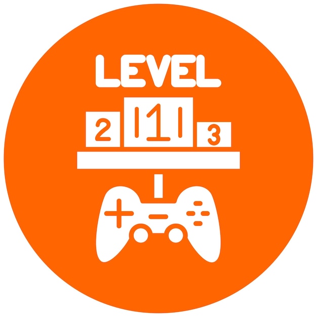 Vector Design Custom Level Icon Style