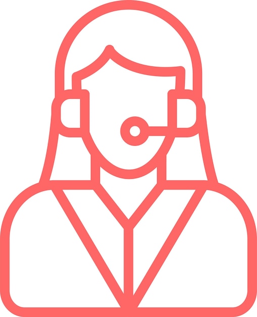 vector design customer help icon style