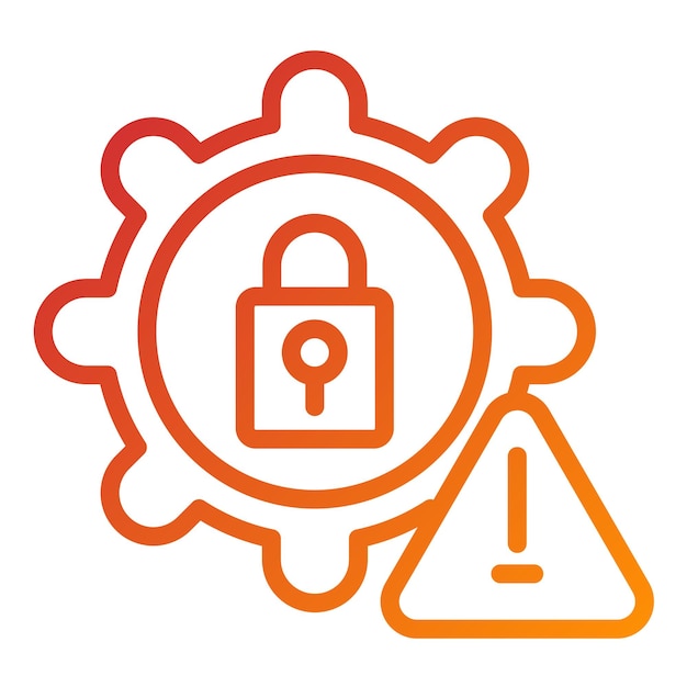 Vector Design Cyber Risk Management Icon Style