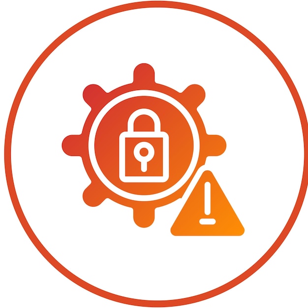 Vector Design Cyber Risk Management Icon Style