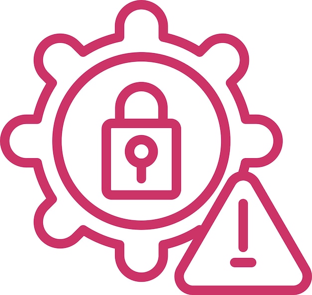 Vector Design Cyber Risk Management Icon Style