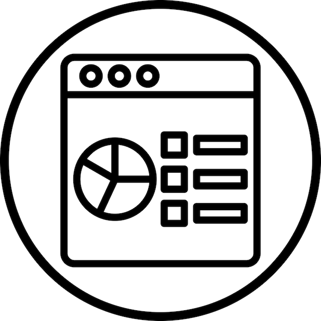vector design data analysis icon style