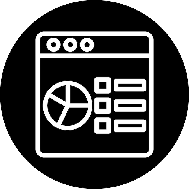 vector design data analysis icon style