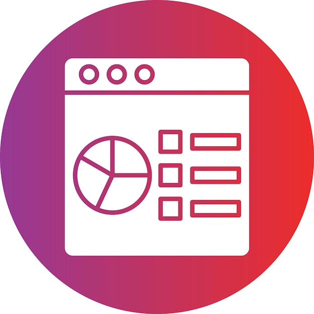 vector design data analysis icon style