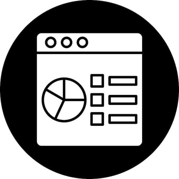 vector design data analysis icon style