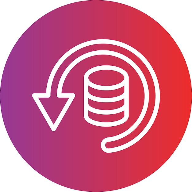 Vector Design Data Backup Icon Style