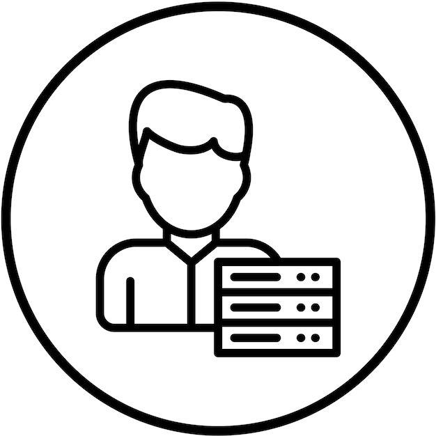 Vector Design Data Controller Icon Style