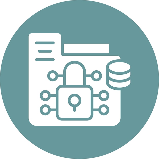 Vector Design Data Encryption Icon Style