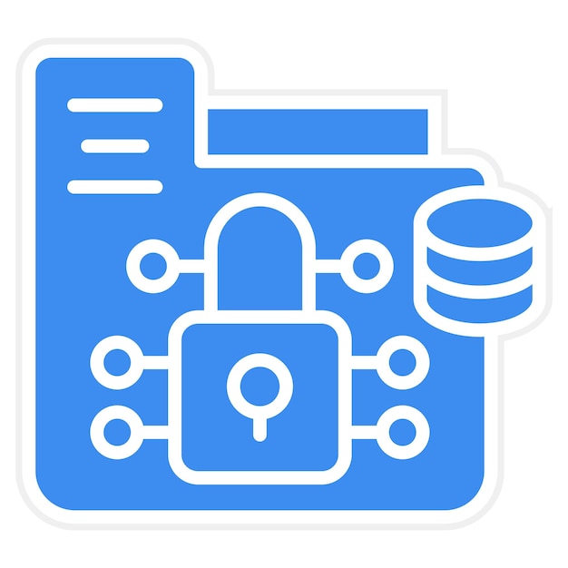 Vector Design Data Encryption Icon Style